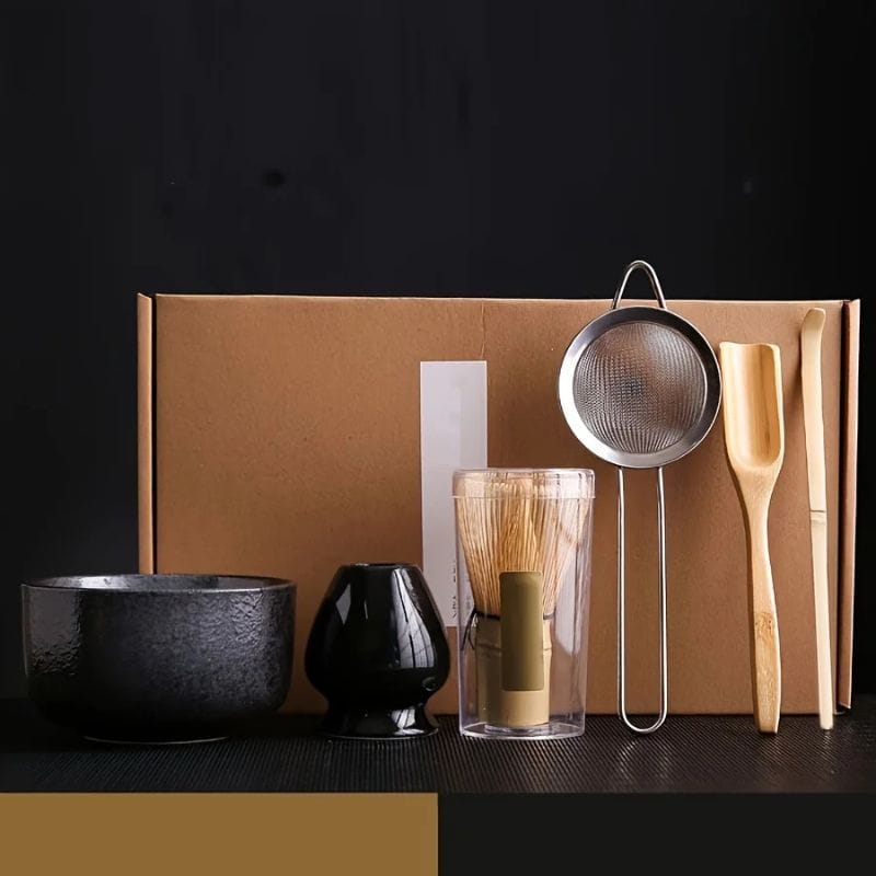 Kit Matcha Complet Service complet - 6 pièces / Noir Sumi