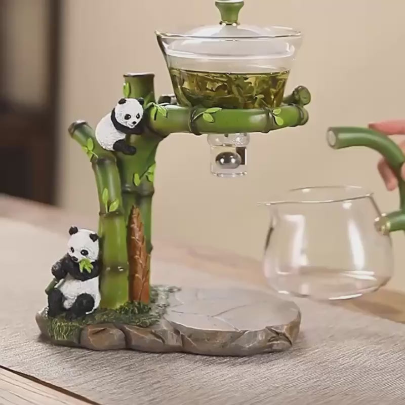 Théière Panda en Verre Automatique 350ML