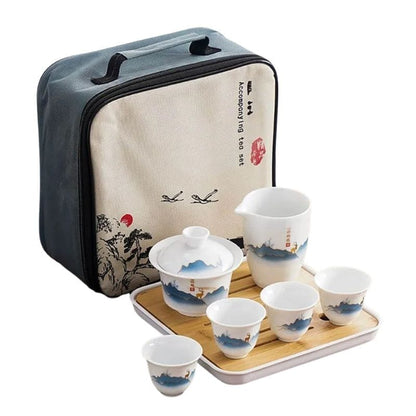 Service à Thé en Porcelaine 130ML Service complet - 8 pièces