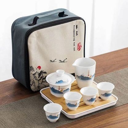 Service à Thé en Porcelaine 130ML Service complet - 8 pièces