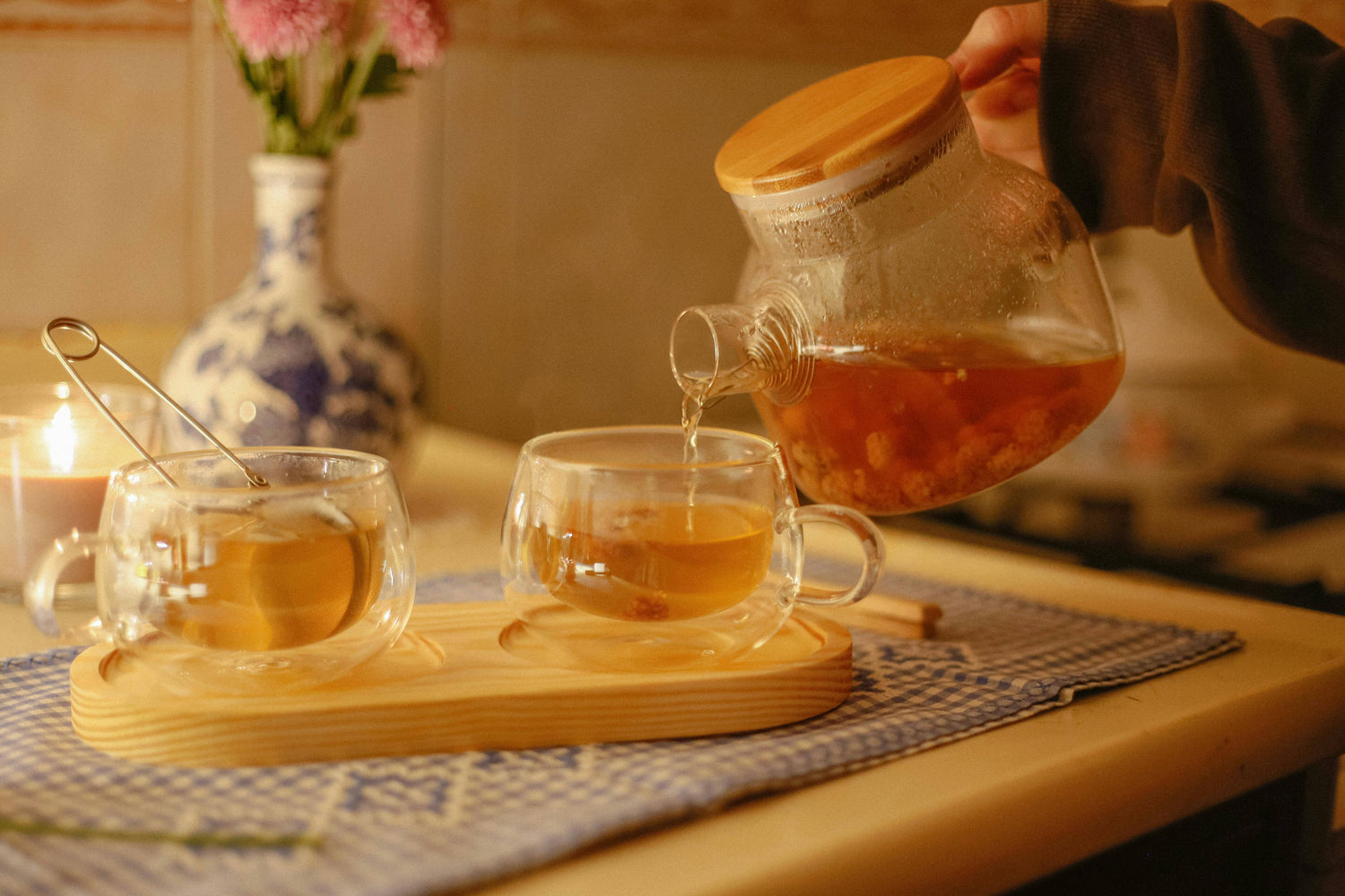 service du thé ambiance chill