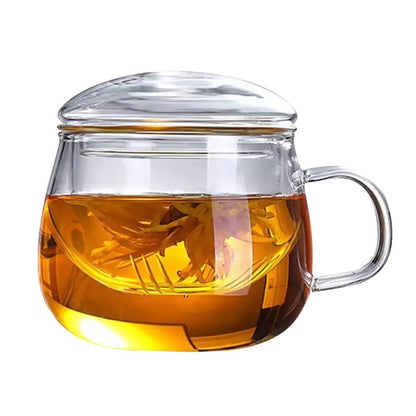 Tasse à Thé Transparente 350ML 350 ml / Couvercle Bombé