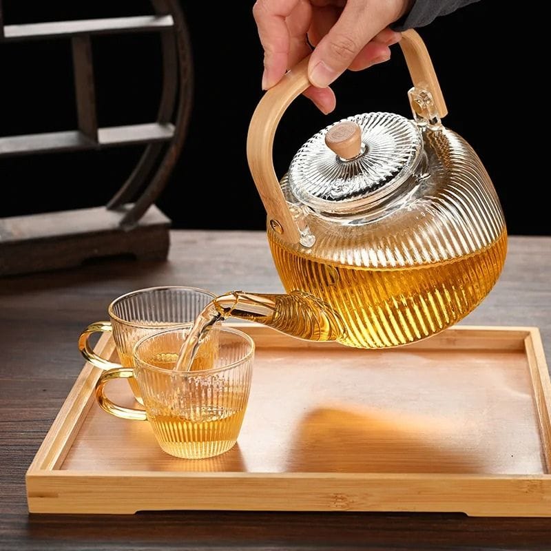Théière 1L en Verre Borosilicate 1000 ml