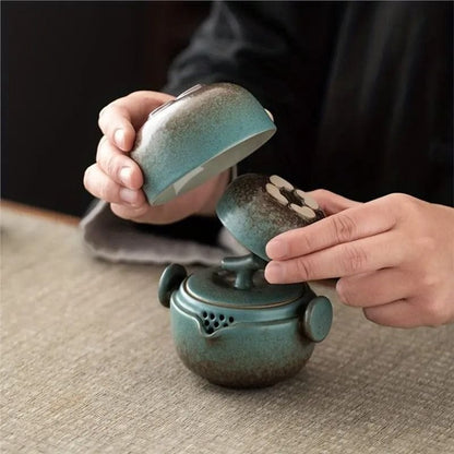 Théière 2 Personnes Portable en Céramique 160ML 160 ml
