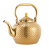 Théière 2L en Acier Inoxydable 2000 ml / Or Satiné
