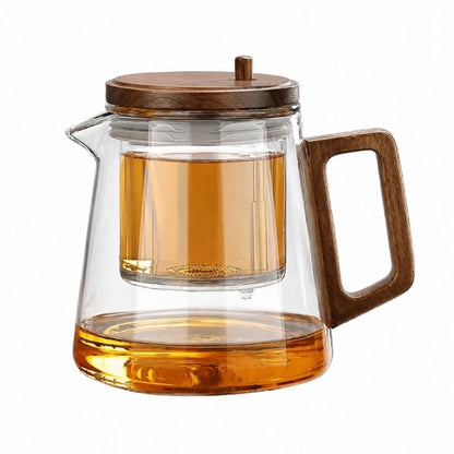Théière à Piston Action en Verre Borosilicate 650ML 650 ml / Épure