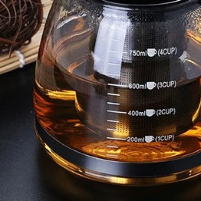 Théière à Thé en Verre avec Filtre 750ML - 1.2L