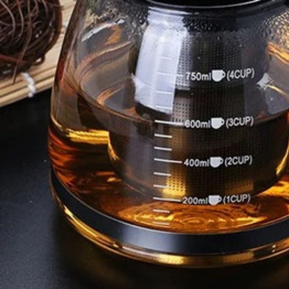 Théière à Thé en Verre avec Filtre 750ML - 1.2L