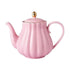 Théière Anglaise en Céramique 800ML 800 ml / Rose Poudré