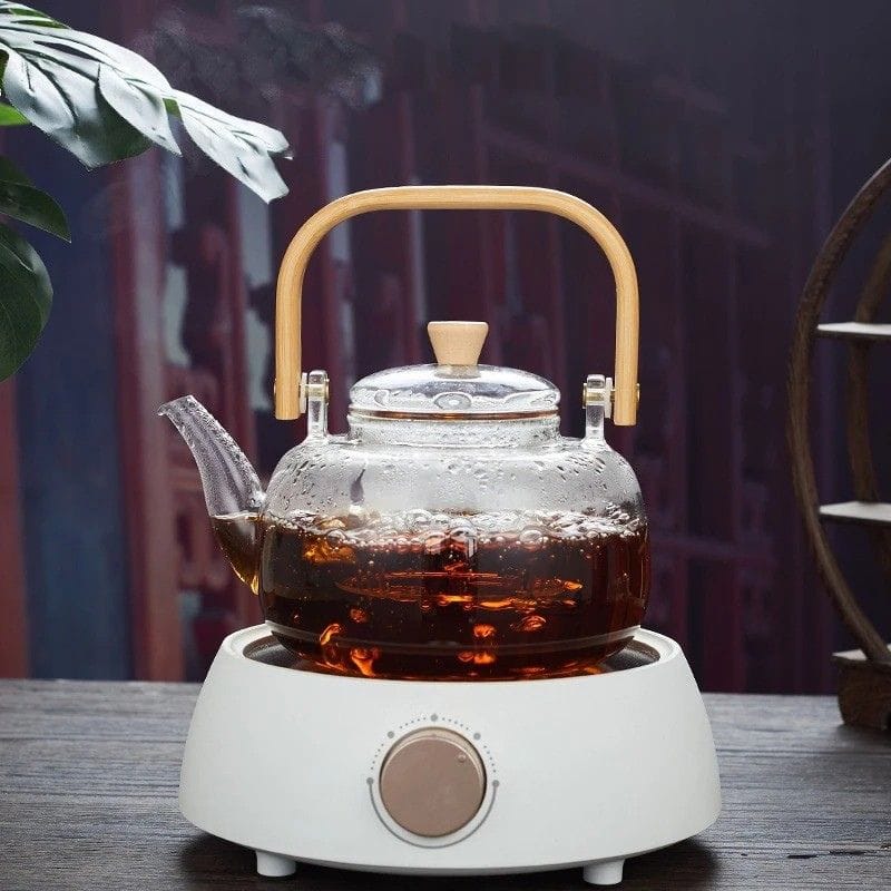 Théière Asiatique en Verre Borosilicate 1L 1000 ml
