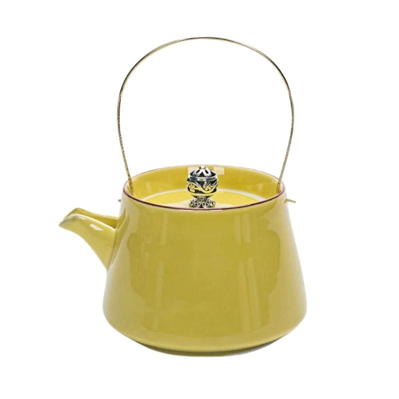 Théière Céladone Japonaise Jaune Moutarde