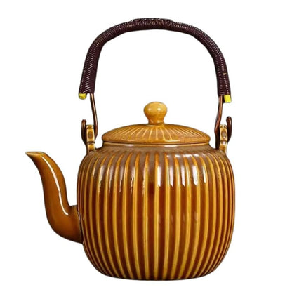Théière Céramique avec Infuseur 800ML 800 ml / Ambre Doré