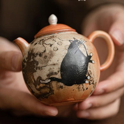 Théière Chat Vintage en Céramique 100ML