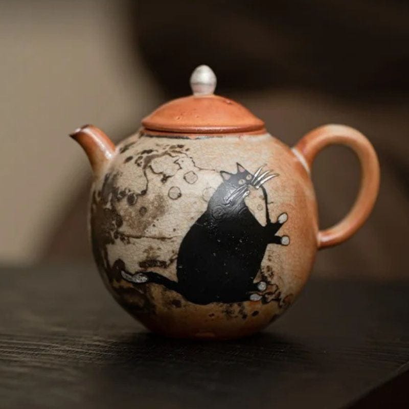 Théière Chat Vintage en Céramique 100ML