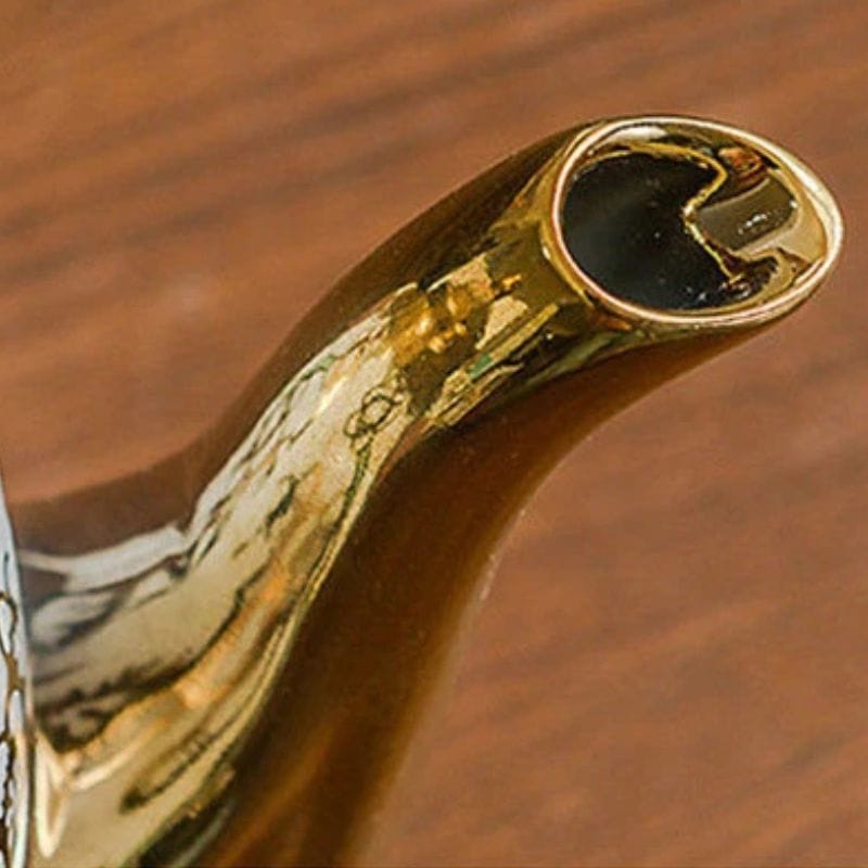 Théière Dorée Fleurie 1L 1000 ml