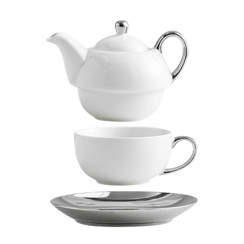 Théière Égoïste en Porcelaine 450ML 450 ml / Argenté