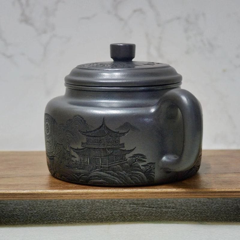 Théière Éléphant en Argile Sculptée 280ML 280 ml