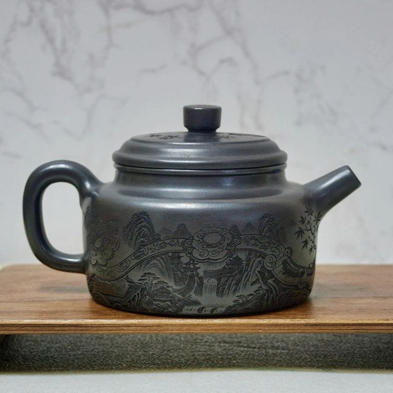 Théière Éléphant en Argile Sculptée 280ML 280 ml