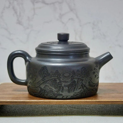 Théière Éléphant en Argile Sculptée 280ML 280 ml