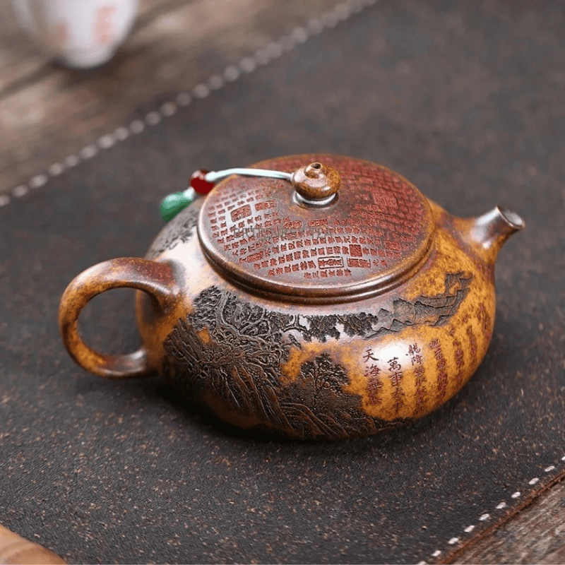 Théière en Argile Sculptée 290ML 290 ml