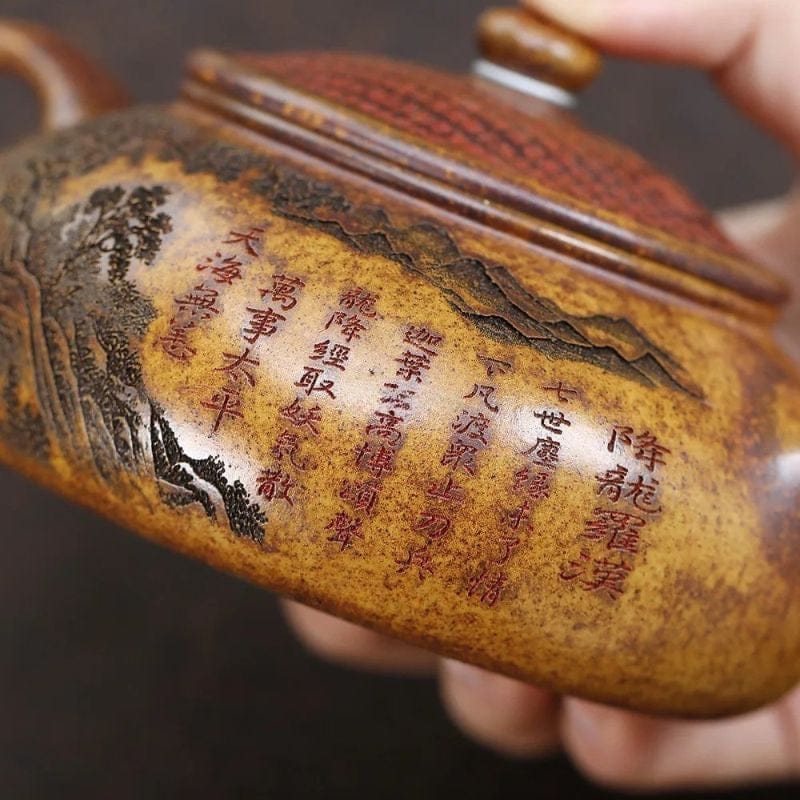 Théière en Argile Sculptée 290ML 290 ml