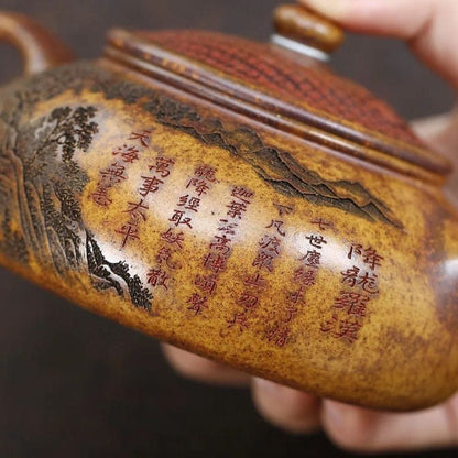 Théière en Argile Sculptée 290ML 290 ml