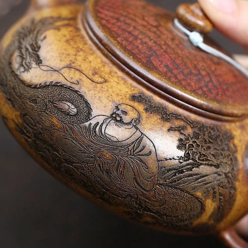 Théière en Argile Sculptée 290ML 290 ml