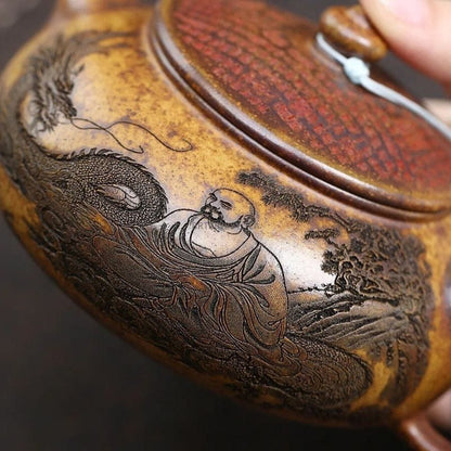 Théière en Argile Sculptée 290ML 290 ml