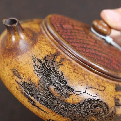 Théière en Argile Sculptée 290ML 290 ml