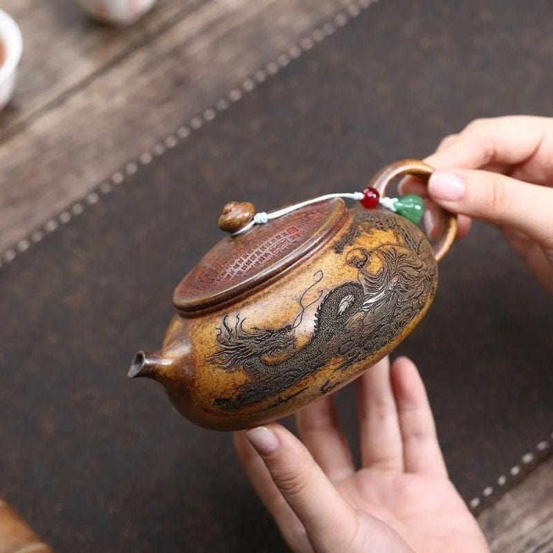 Théière en Argile Sculptée 290ML 290 ml