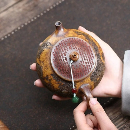 Théière en Argile Sculptée 290ML 290 ml