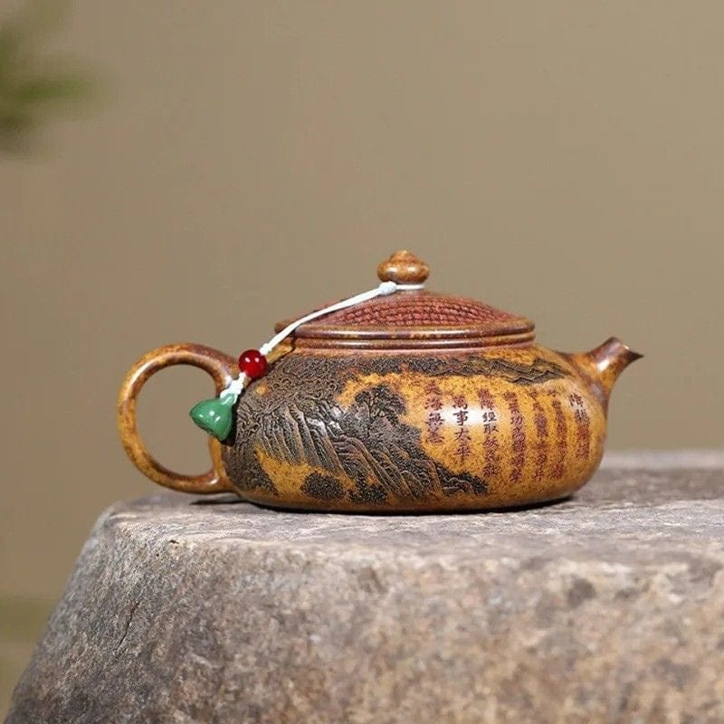 Théière en Argile Sculptée 290ML 290 ml