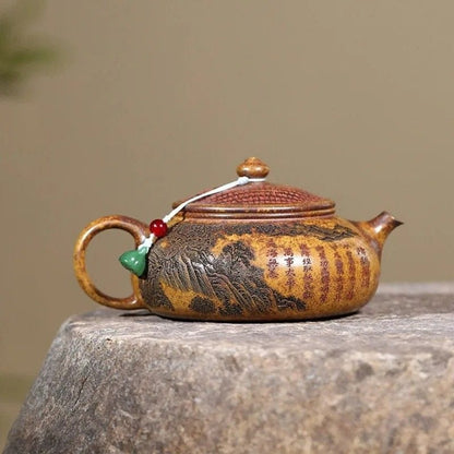 Théière en Argile Sculptée 290ML 290 ml