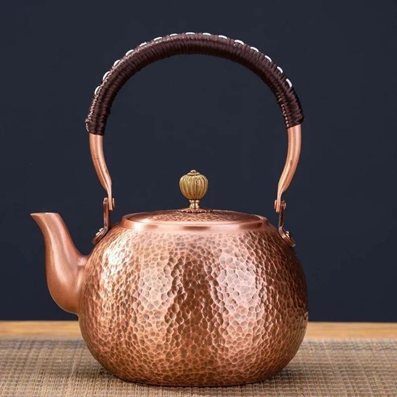 Théière en Cuivre Martelé 1.2L - 1.6L