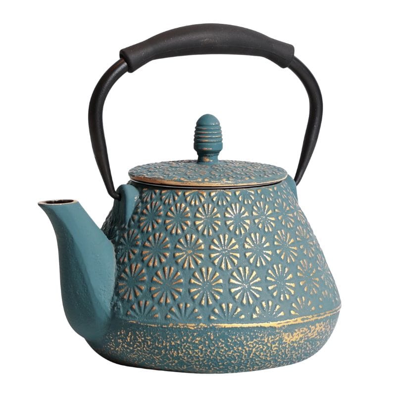 Théière en Fonte avec Filtre 950ML 950 ml / Bleu Minéral