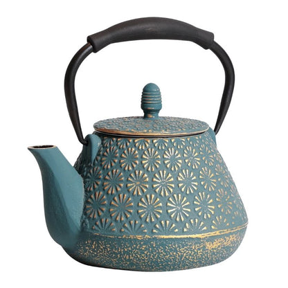 Théière en Fonte avec Filtre 950ML 950 ml / Bleu Minéral