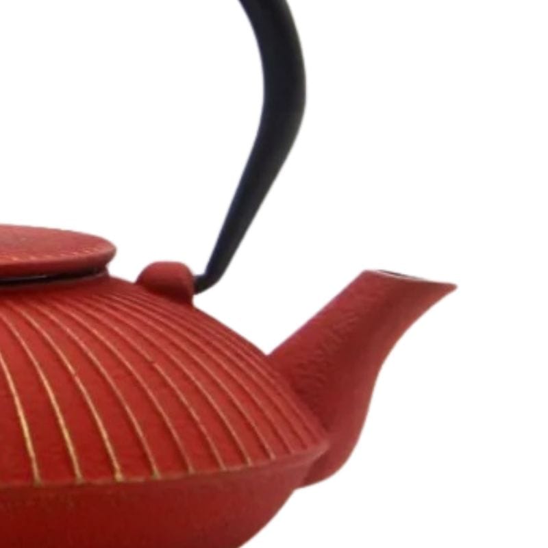 Ensemble Théière avec filtre (800 ml) + 4 Verres (100 ml) en fonte de couleur ROUGE | WD Lifestyle Ensemble Théière avec filtre (800 ml) + 4 Verres (100 ml) en fonte de couleur ROUGE | WD Lifestyle