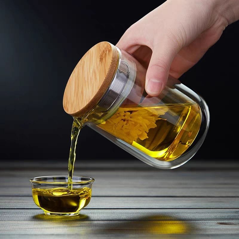 Théière en Verre Double Paroi 220ML 220 ml