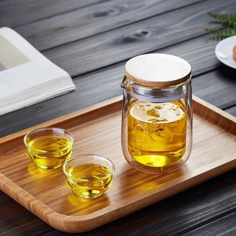 Théière en Verre Double Paroi 220ML 220 ml