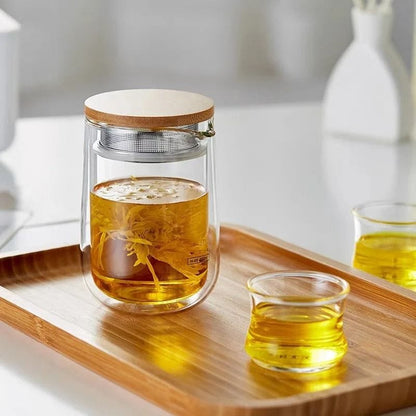 Théière en Verre Double Paroi 220ML 220 ml