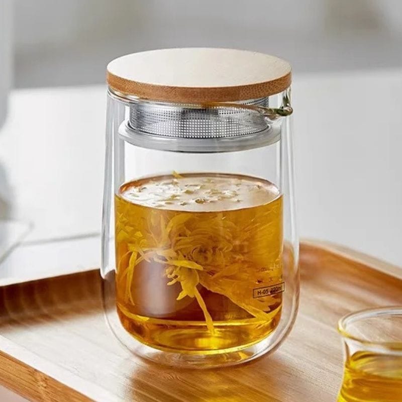 Théière en Verre Double Paroi 220ML 220 ml