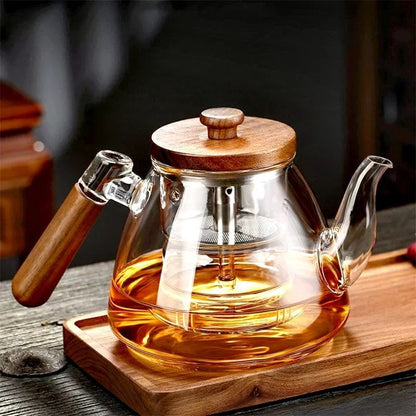 Théière en Verre sur Gaz