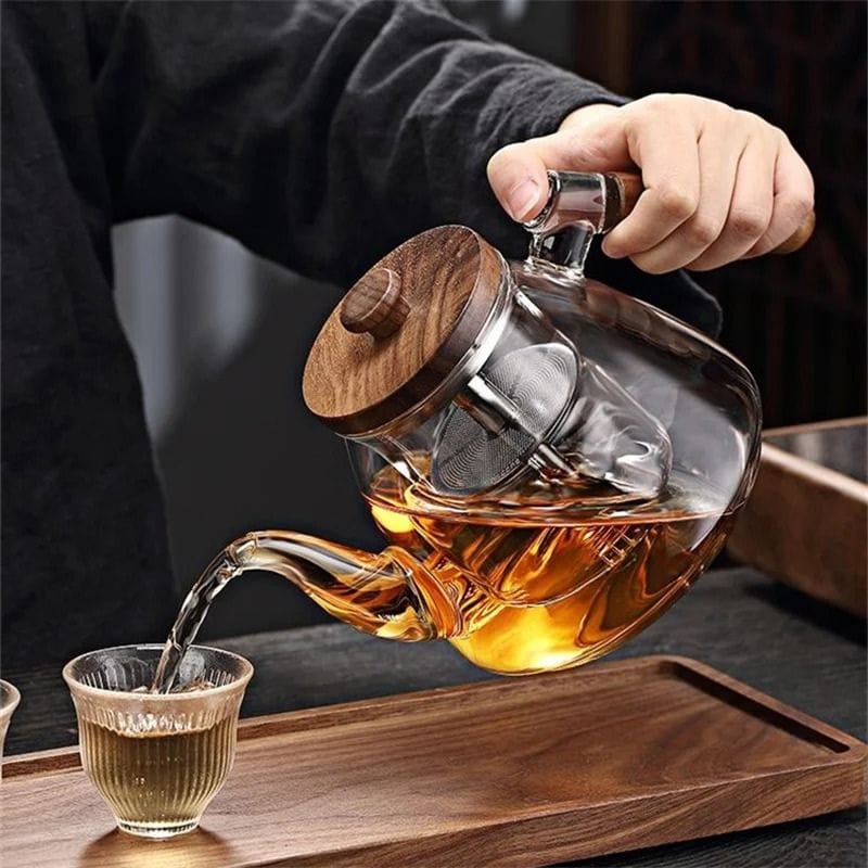 Théière en Verre sur Gaz