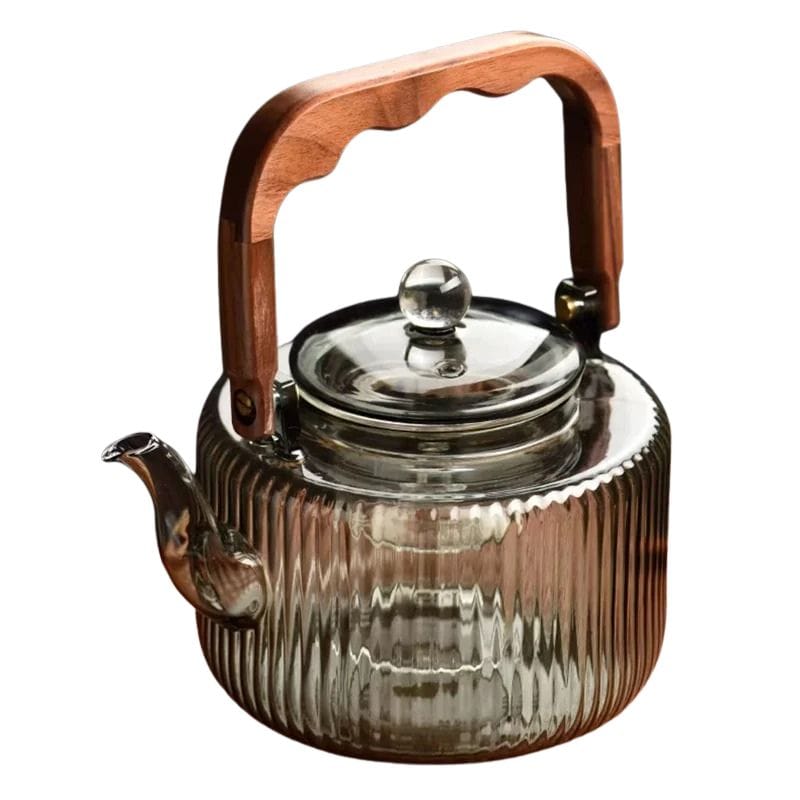 Théière Induction en Verre Borosilicate 1.2L