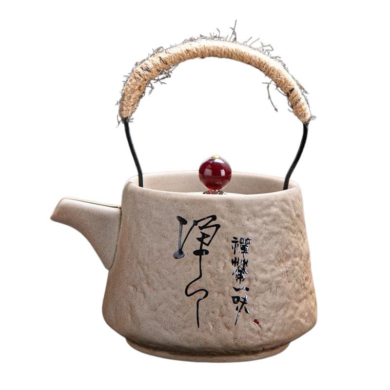 Théière Japonaise en Porcelaine 400ML 400 ml / Beige Calligraphie