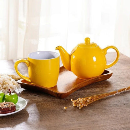 Théière Jaune en Céramique 500ML 500 ml