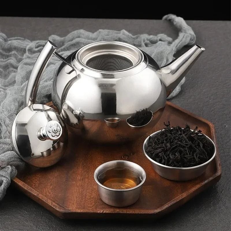 Théière Métal en Acier Inoxydable 1.5L