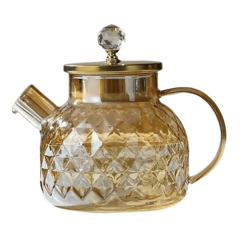 Théière Moderne en Verre Facetté 1L - 1.8L 1000 ml