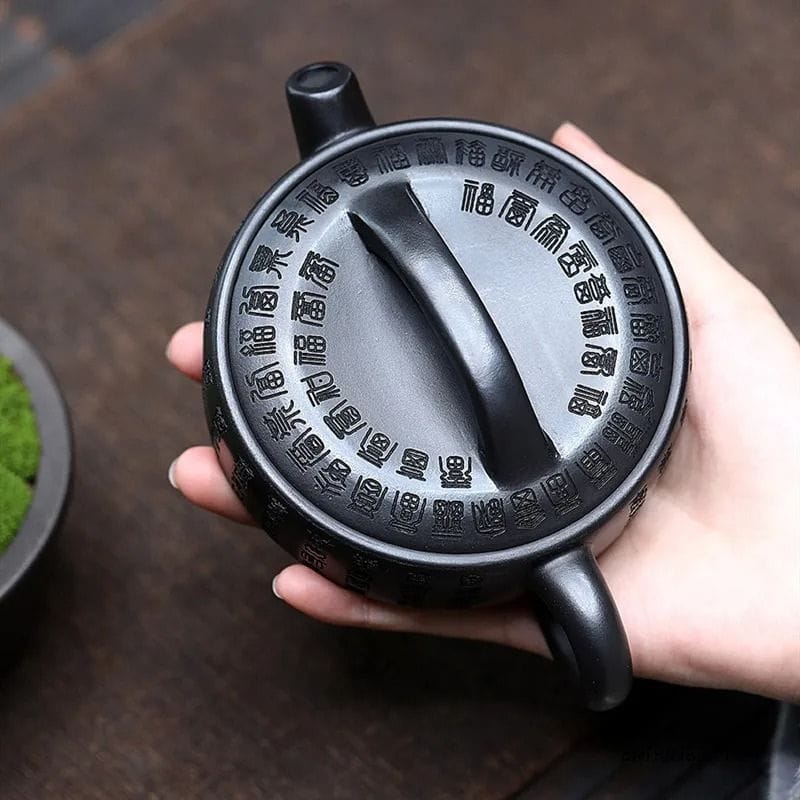 Théière Noire en Argile 180ML 180 ml