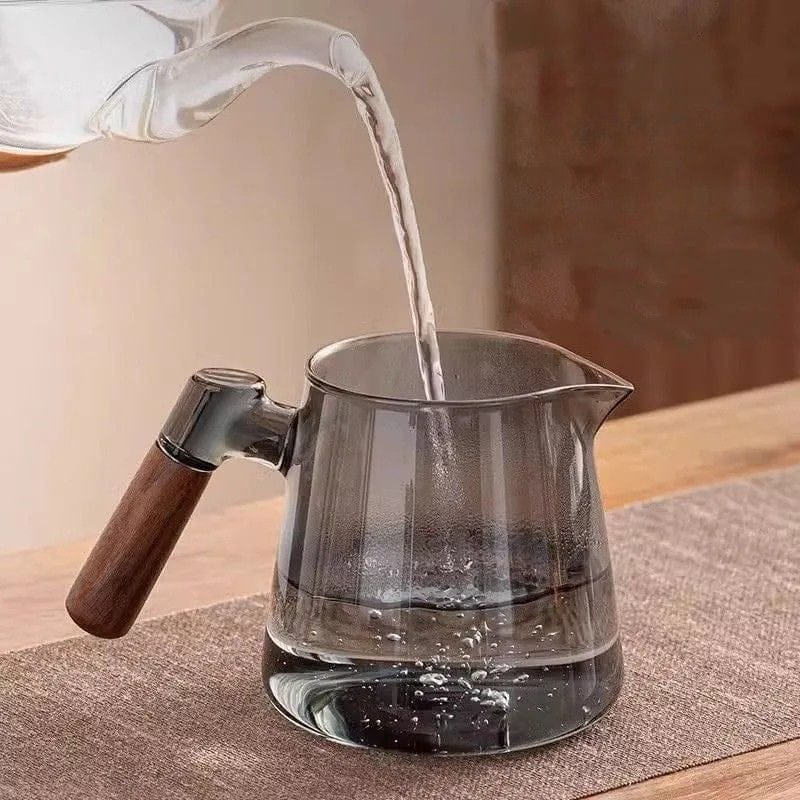 Théière Originale en Verre &amp; Bois 600ML